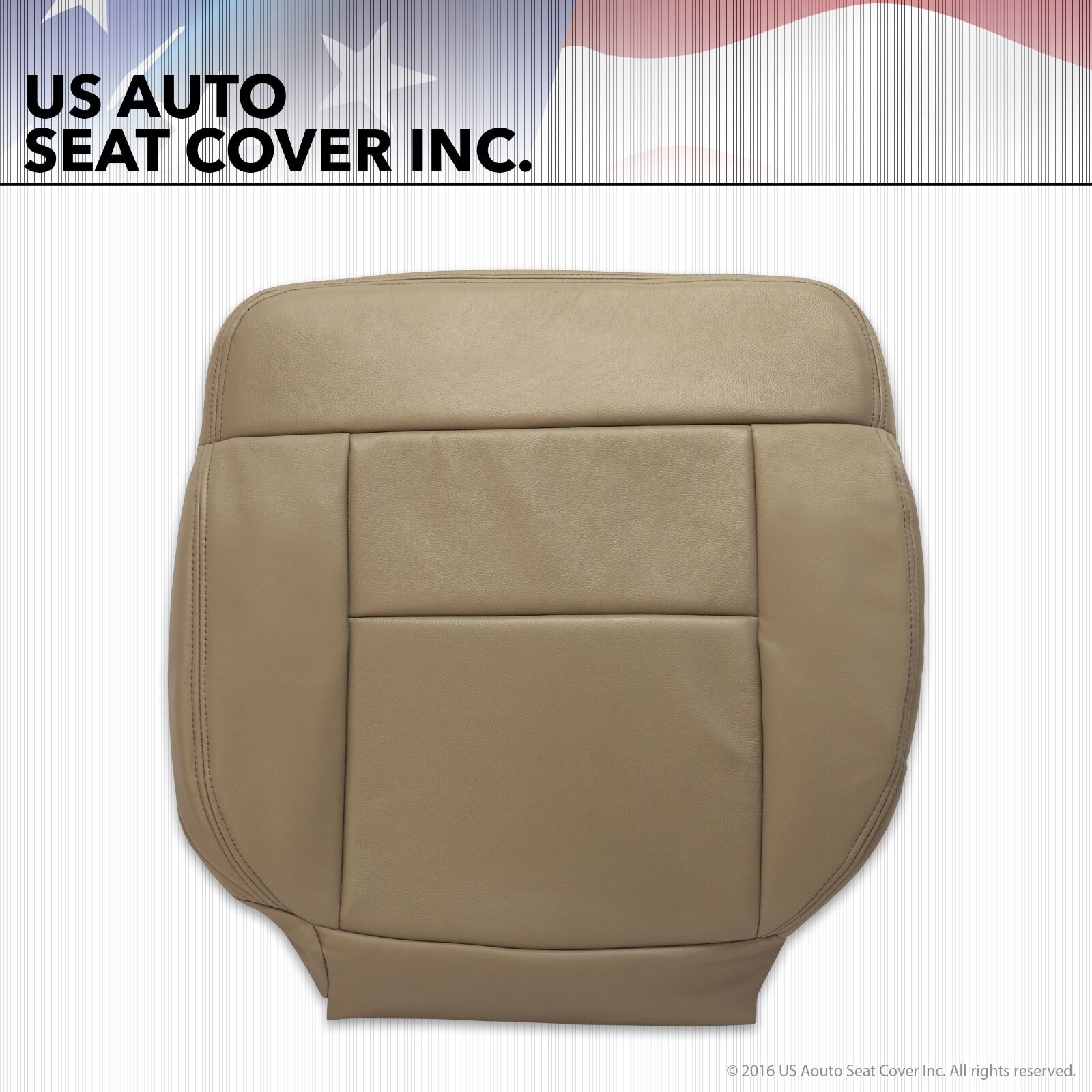 2005 - 08 Ford F-150 F150 Left Front Bottom Replacement Leather Seat Cover Tan