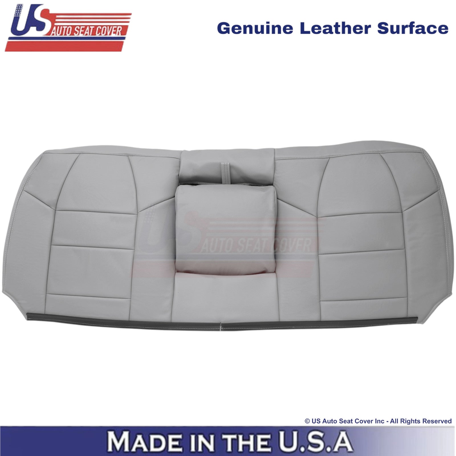2003-2007 For Ford F250 F350 Lariat Genuine Leather Rear Bench Top Covers Gray