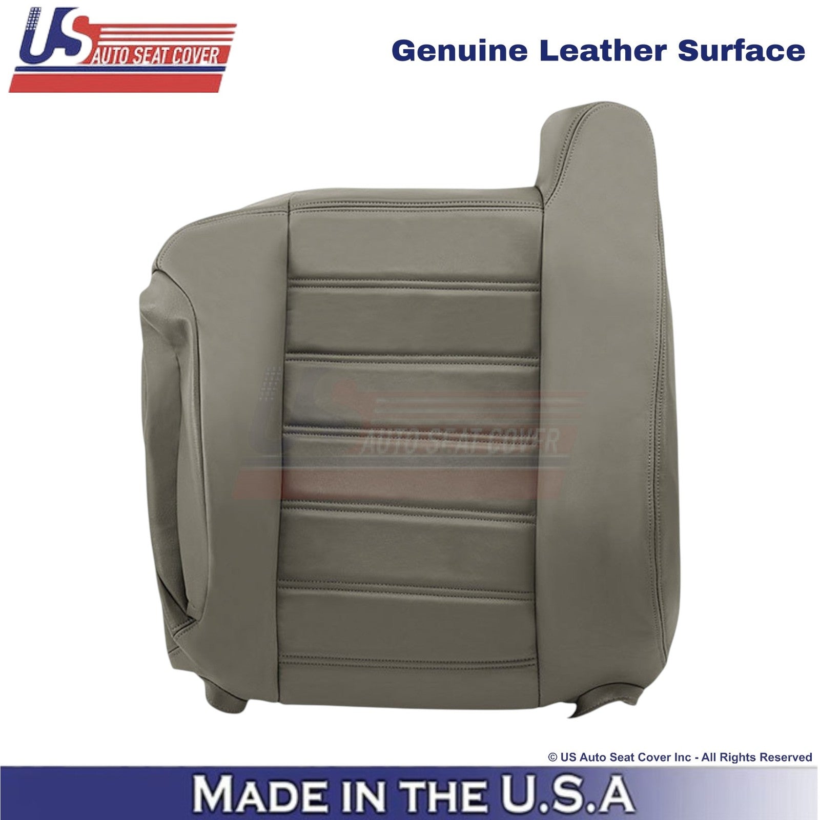 2003-2007 For Hummer H2 Genuine Leather Driver Top Replacement Cover Wheat Gray