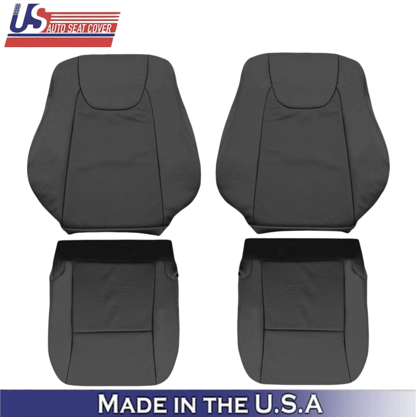 2010-2015 For Lexus RX350 RX450H Leatherette Front Replacement Seat Covers Black