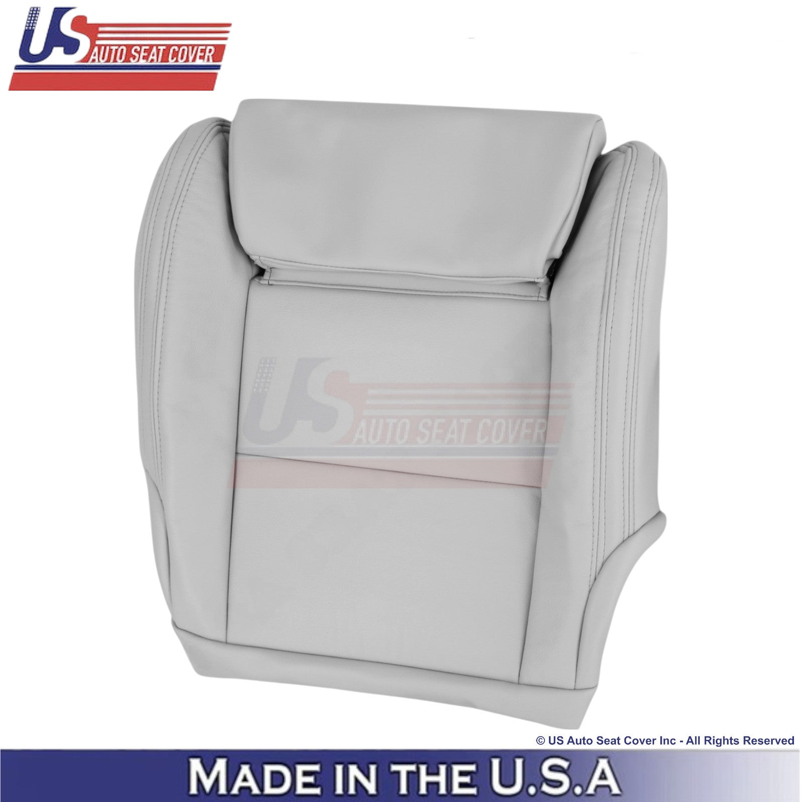 2016-2019 For Mercedes-Benz CLA250 Driver Bottom Genuine Leather Seat Cover Gray