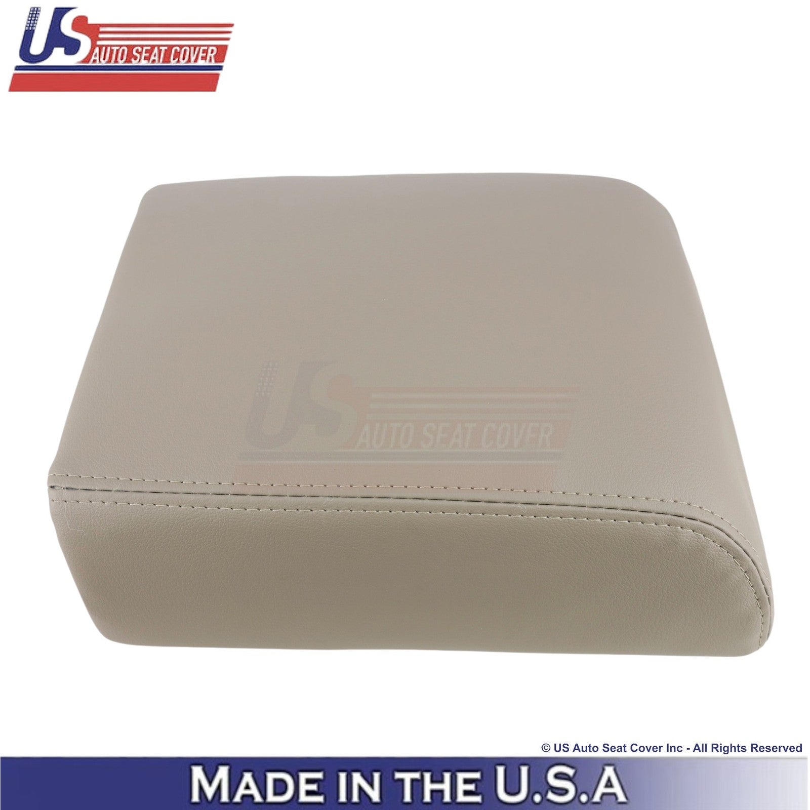 2004-2008 Fits Ford F-150 Genuine Leather Center Console Cover Camel Tan (Beige)