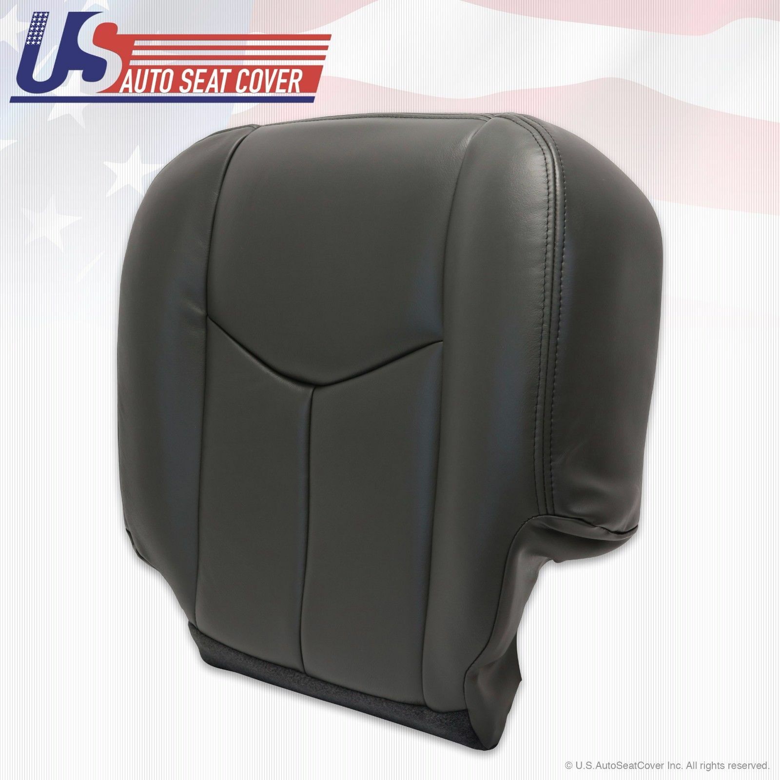 2003 -07 Chevy 3500 HD Driver Bottom Vinyl Seat Cover and Foam Cushion Dark Gray