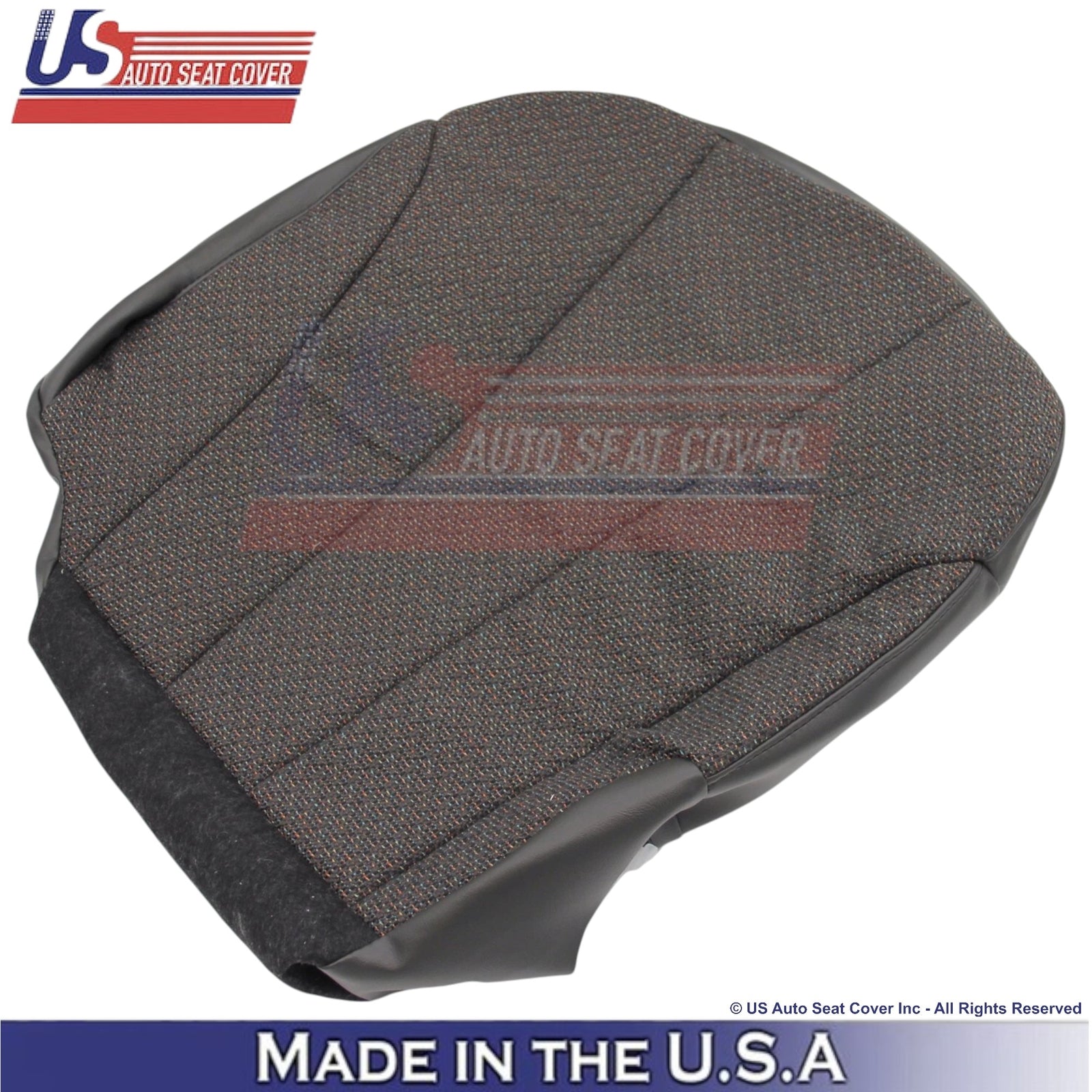 1999-2002 For Chevy Silverado 1500 Cloth Passenger Bottom Seat Cover Dark Gray
