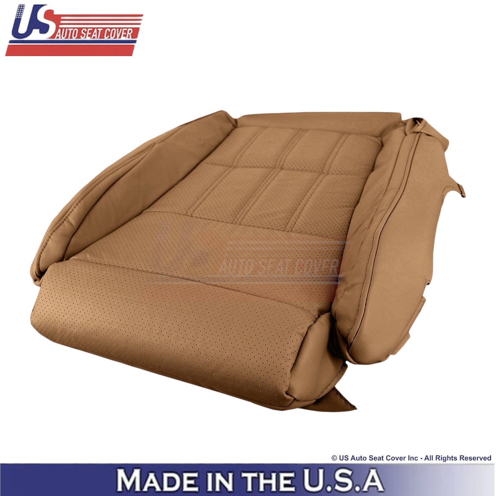 2016-2018 Fits Lexus ES 350 Genuine Leather Front Bottom Seat Covers Flaxen