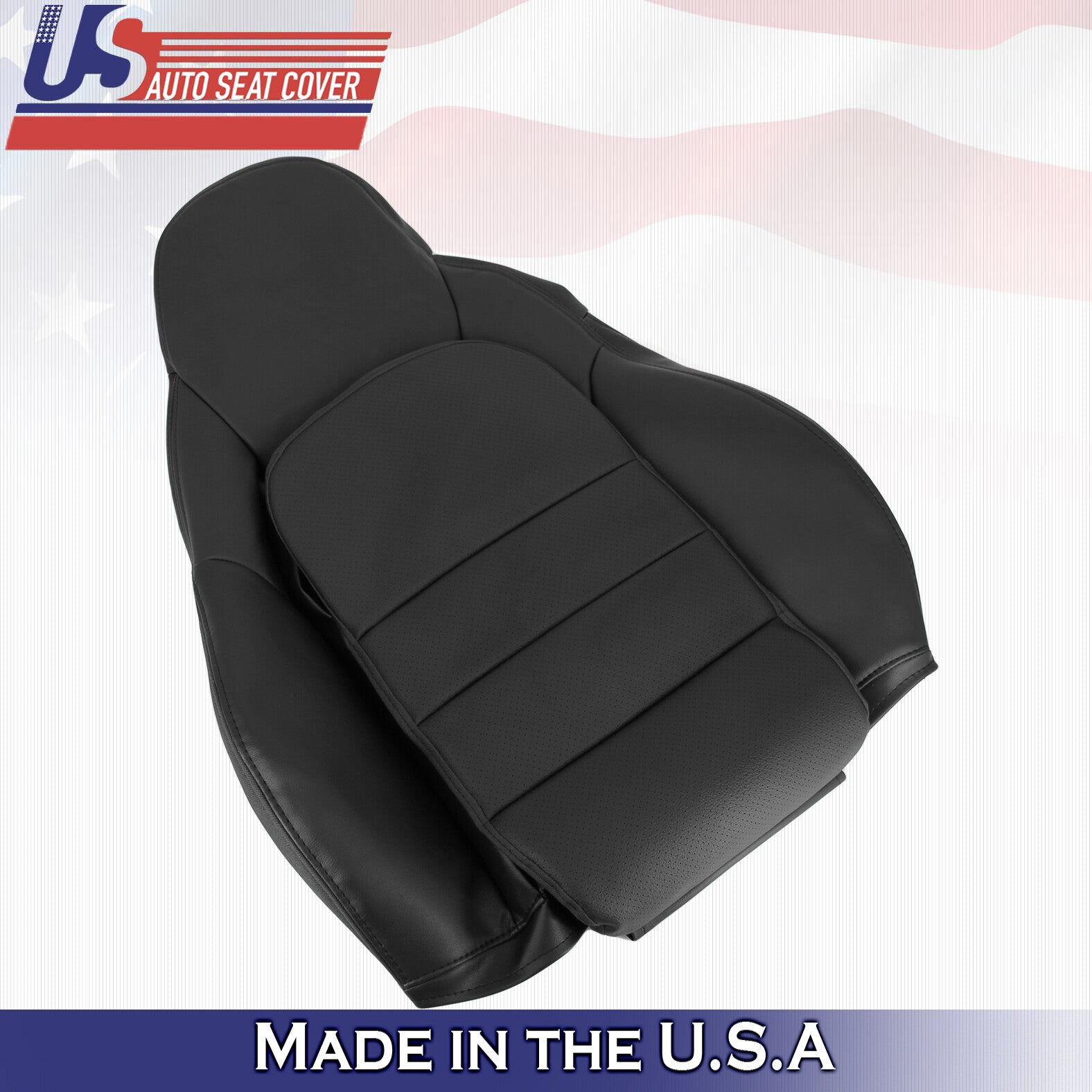 2005 to 2013 For Chevy Corvette C6 Front Set Tops & Bottoms Leather Seat Covers