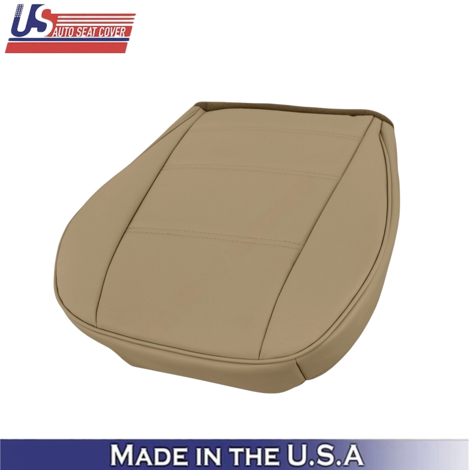 1999-2004 For Ford Mustang V6 Leatherette Front Seat Covers Medium Parchment