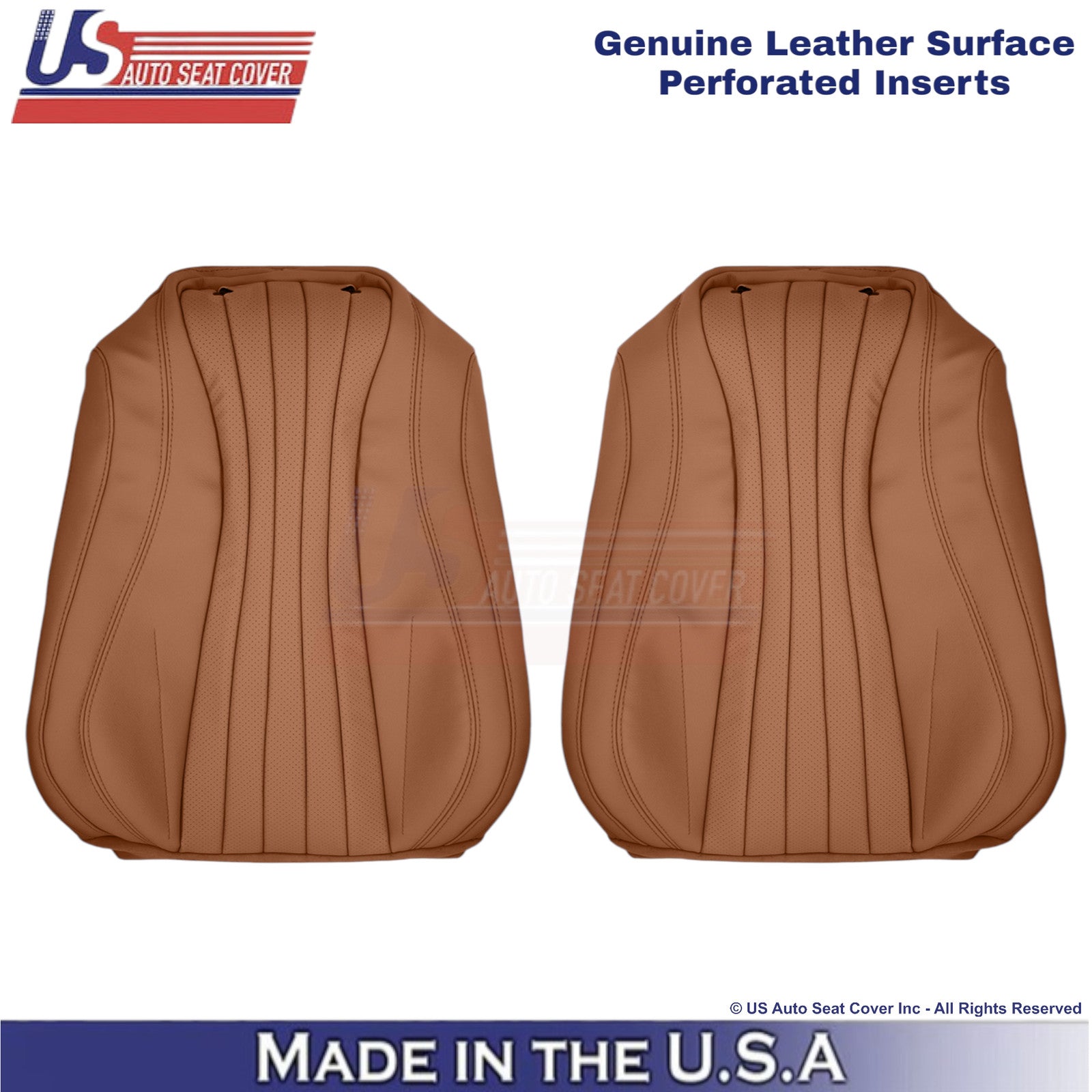 2018-2023 Fits Mercedes Benz E-Class Genuine Leather Front Top Covers Saddle