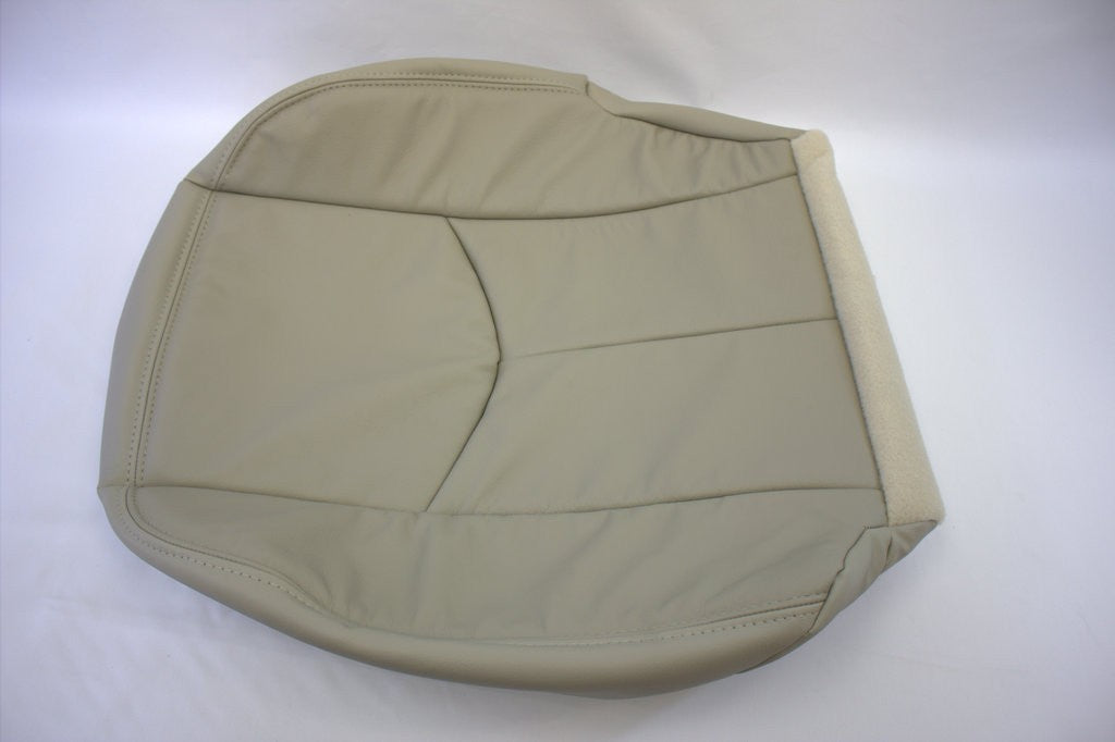 Passenger Bottom Seat Cover Light Tan power cut 2003 - 2006 Chevy Tahoe Suburban