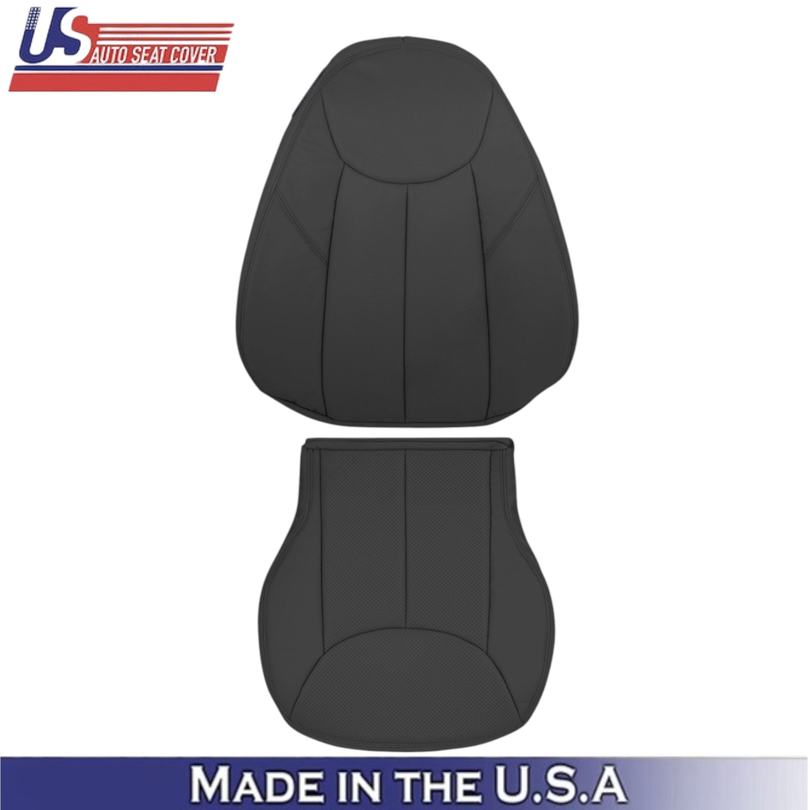 2003-2007 for Mercedes Benz R230 SL500 Passenger Side Seat Covers Leather Black