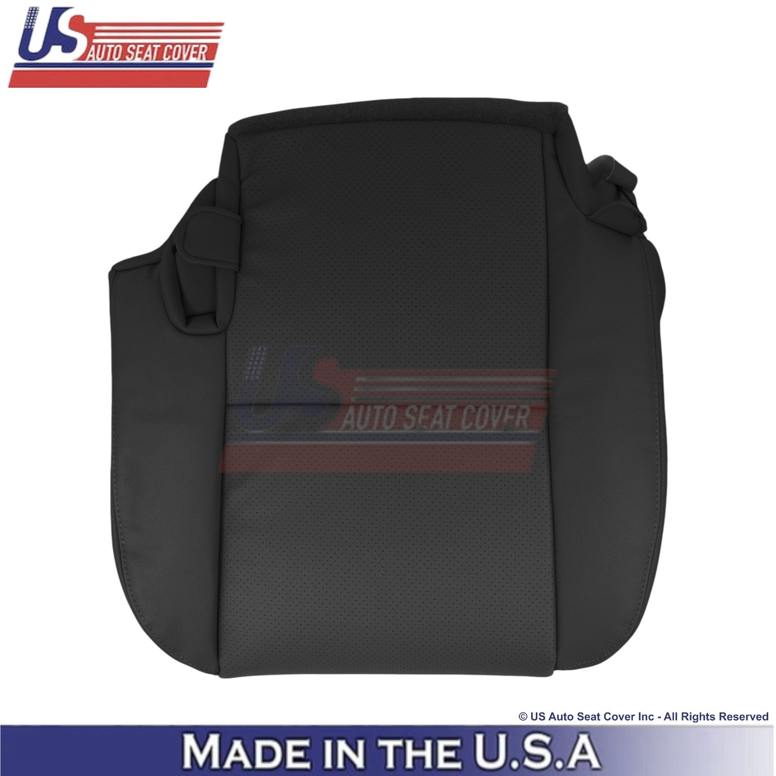 2010-2013 Fits Toyota Tundra Leather Perf. Rear Bottom Replacement Covers Black