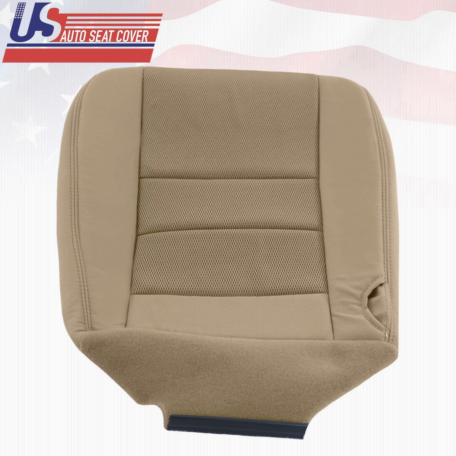 2002 - 2007 Ford F250 F350 XLT Super Duty Driver Bottom Cloth Seat Cover TAN