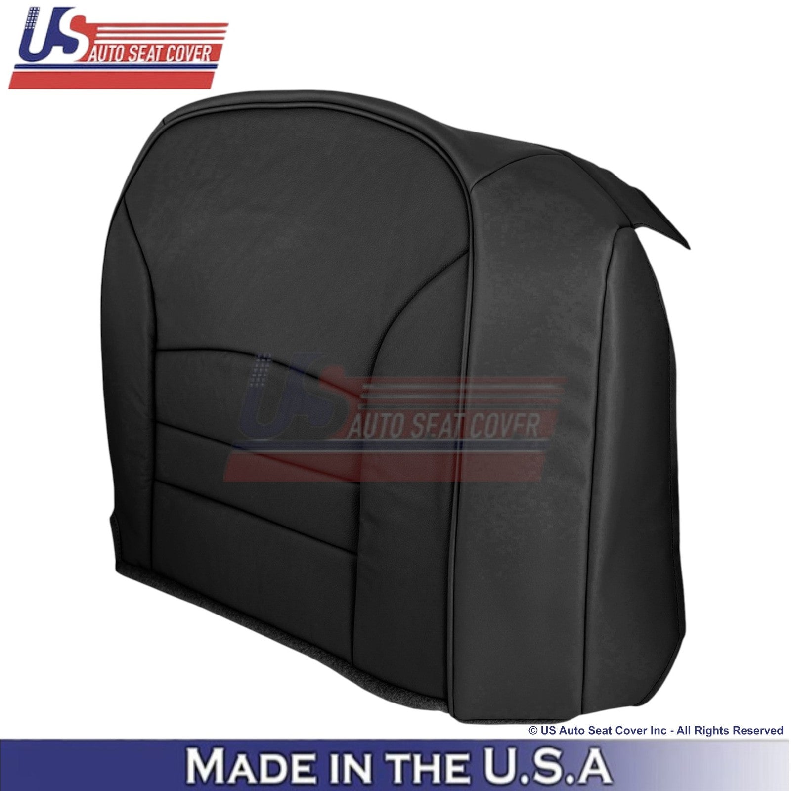 2000-2002 Fits Ford Crown Victoria Leatherette Driver Side Seat Covers Black