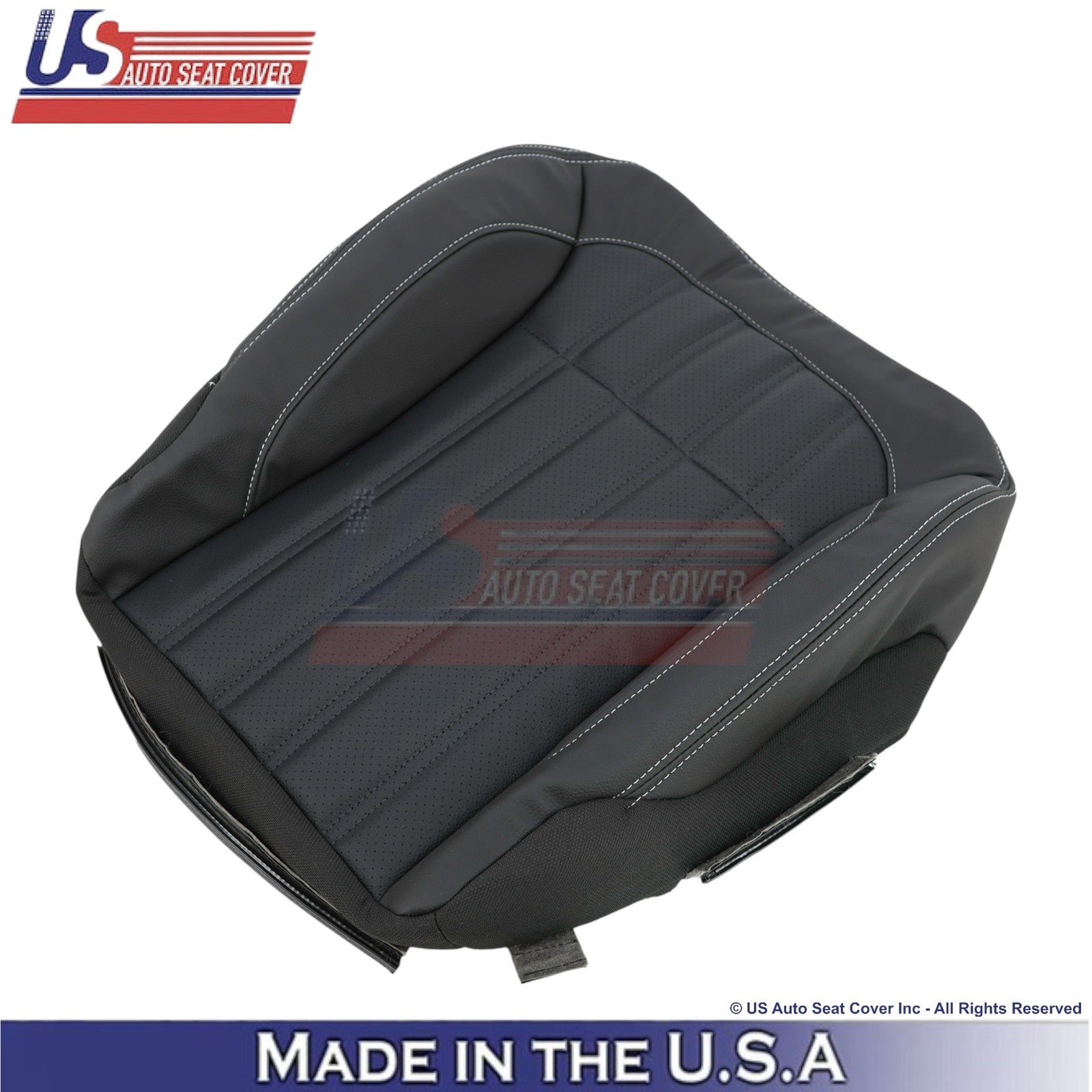 2017-2019 For Mercedes Benz GLS-Class Leatherette Perf Driver Bottom Cover Black