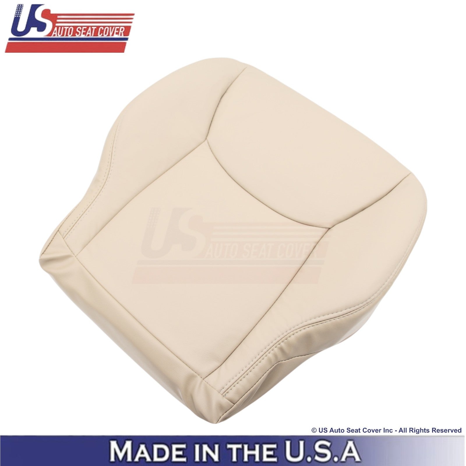 2003-2006 Fits Mercedes-Benz S-Class Leatherette Driver Bottom Seat Cover Pebble
