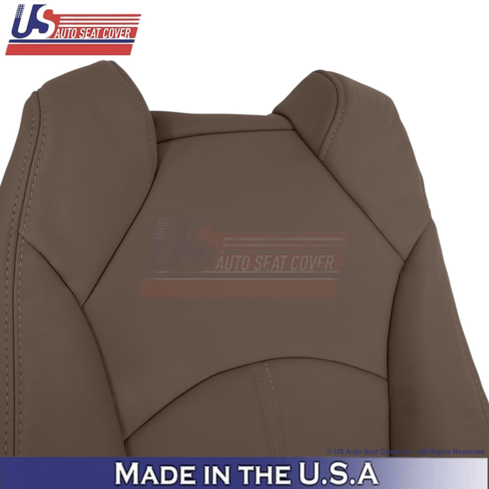 2013-2016 Fits GMC Acadia Genuine Leather Driver Top Seat Cover Dark Cashmere