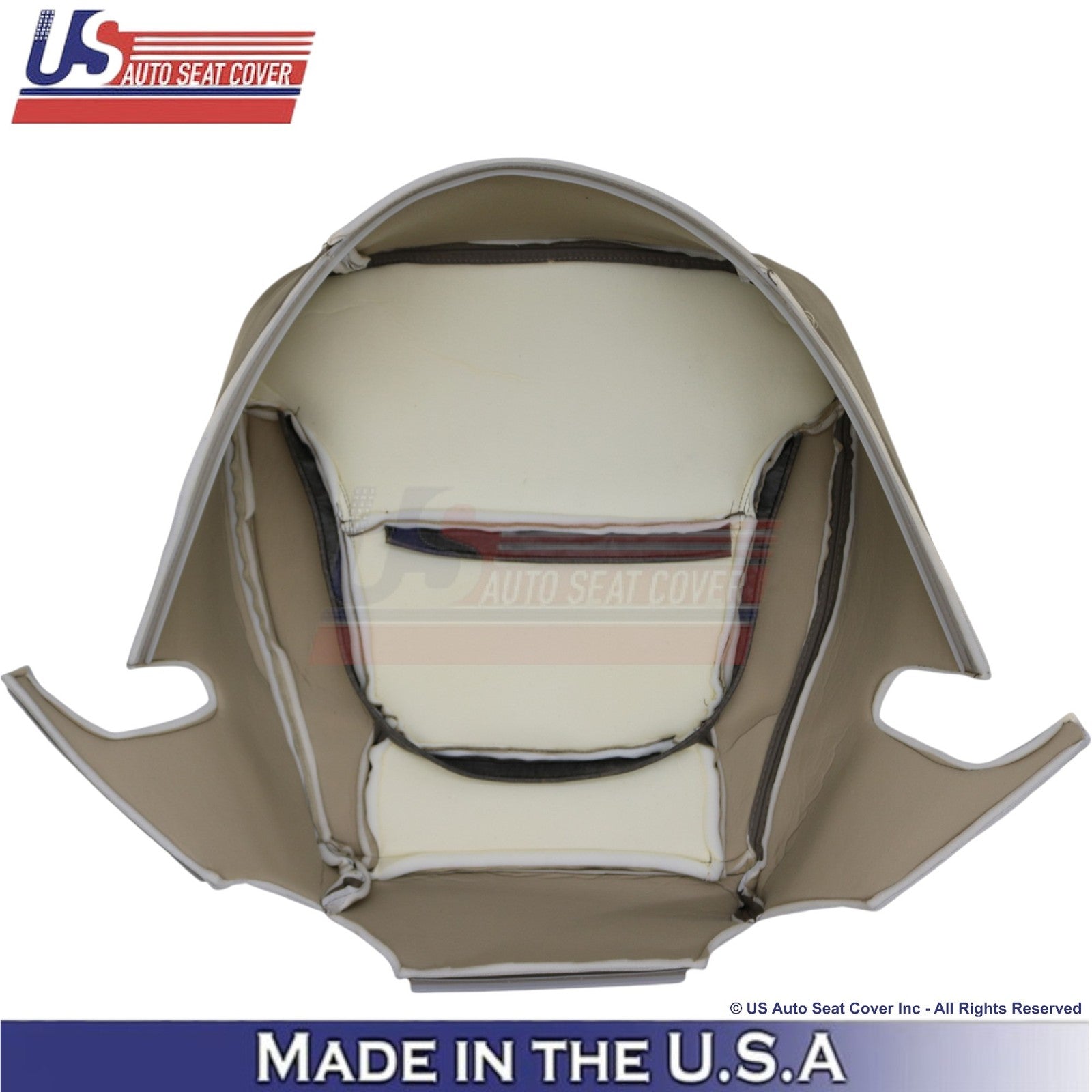 2001-2004 Fits Toyota Tundra Passenger Bottom Genuine Leather Seat Cover Oak