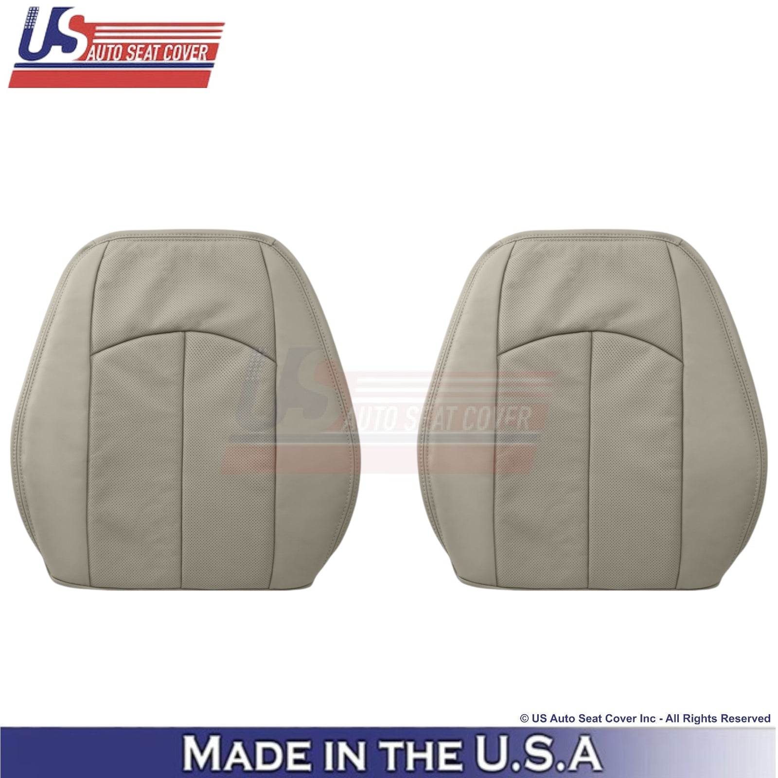 2002-2009 For Mercedes-Benz E-Class Leather Front Replacement Seat Covers Gray
