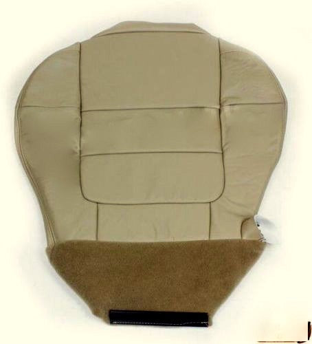 2001 2002 2003 Ford F-150 Lariat Super Crew Driver Bottom Leather Seat Cover Tan