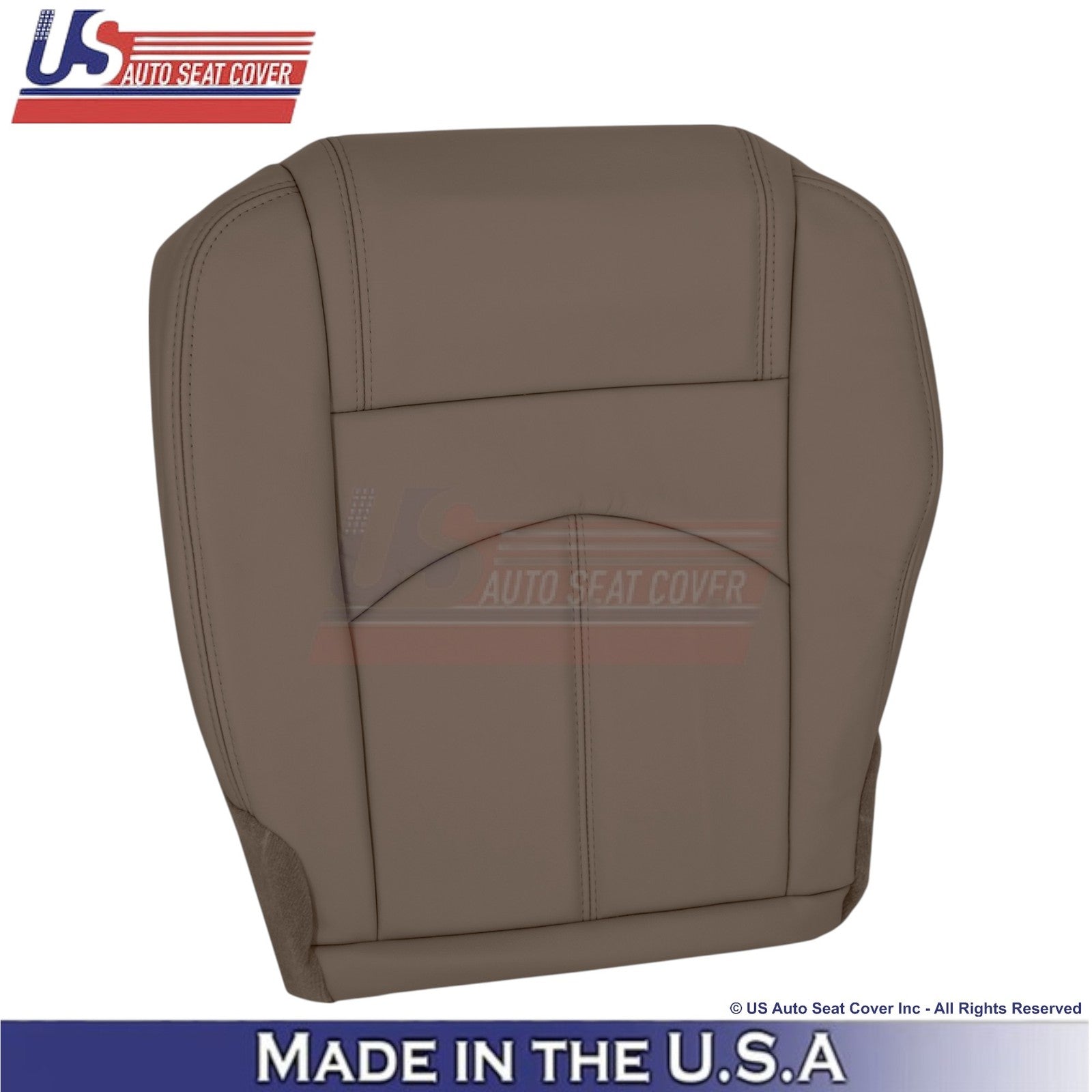 2013-2016 Fits GMC Acadia Genuine Leather Front Replacement Covers Dk. Cashmere