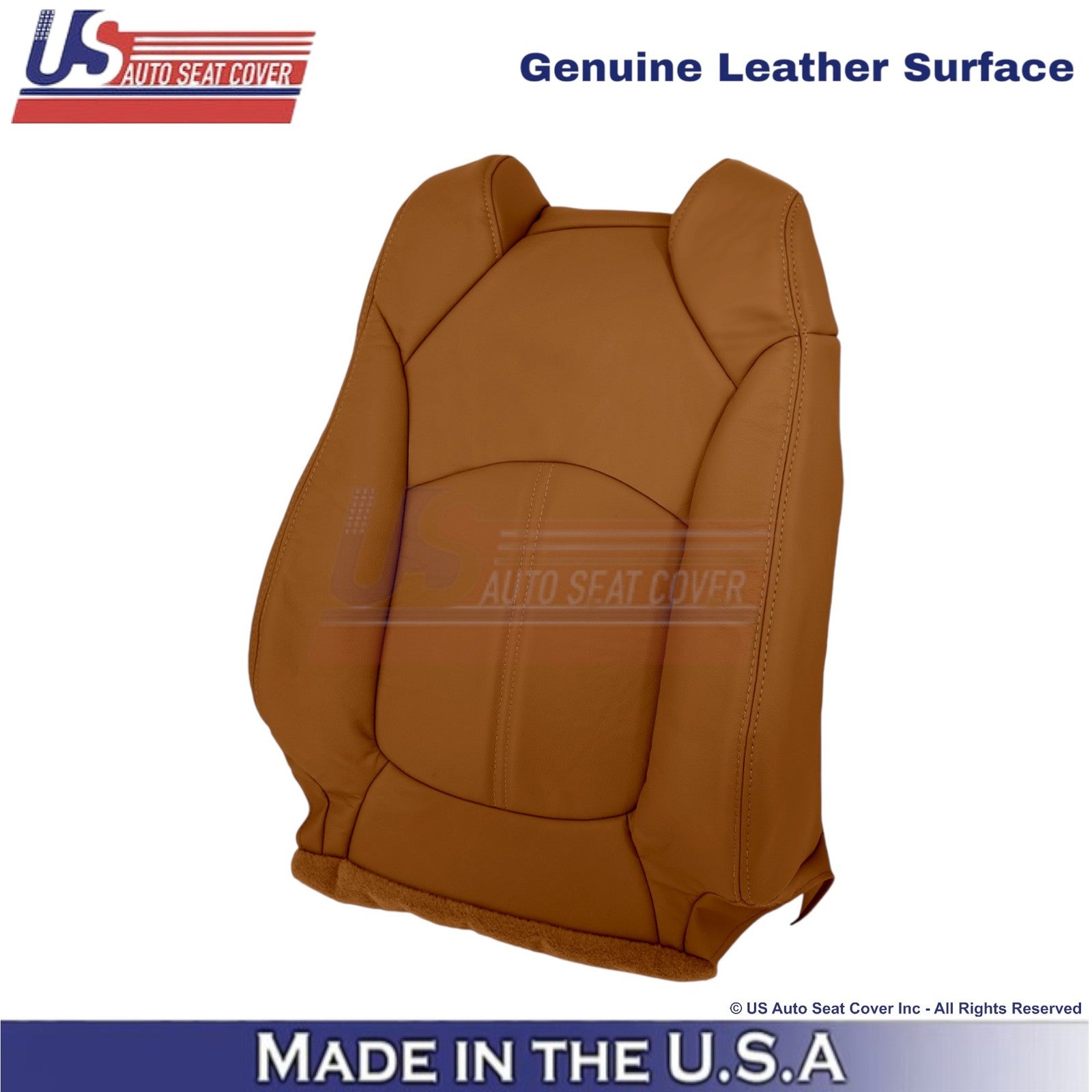 2013-2014 Fits Chevy Traverse Genuine Leather Driver Top Seat Cover Mojave