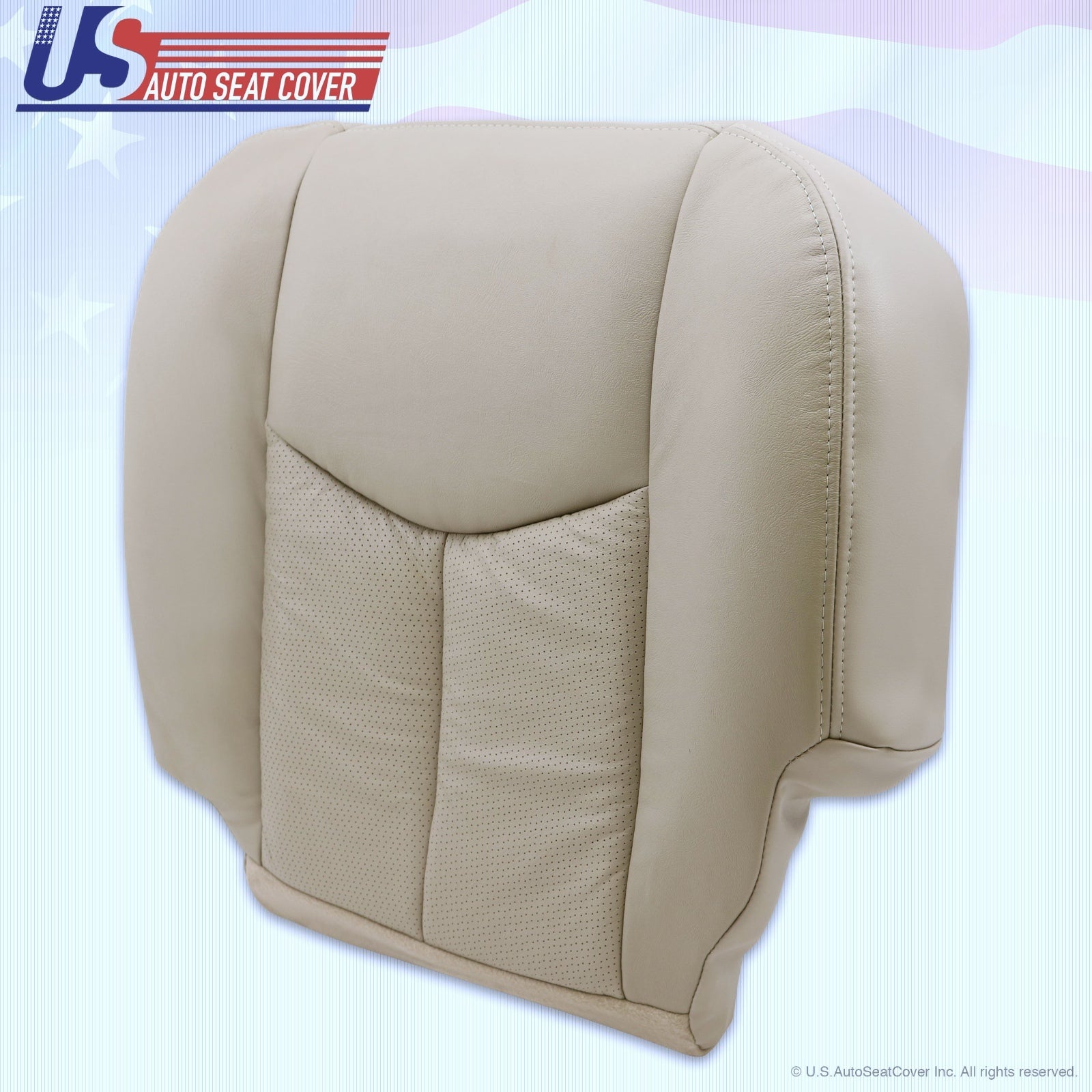 2003 2004 2005 06 Cadillac Escalade Driver Side Bottom Leather Seat Cover Tan152