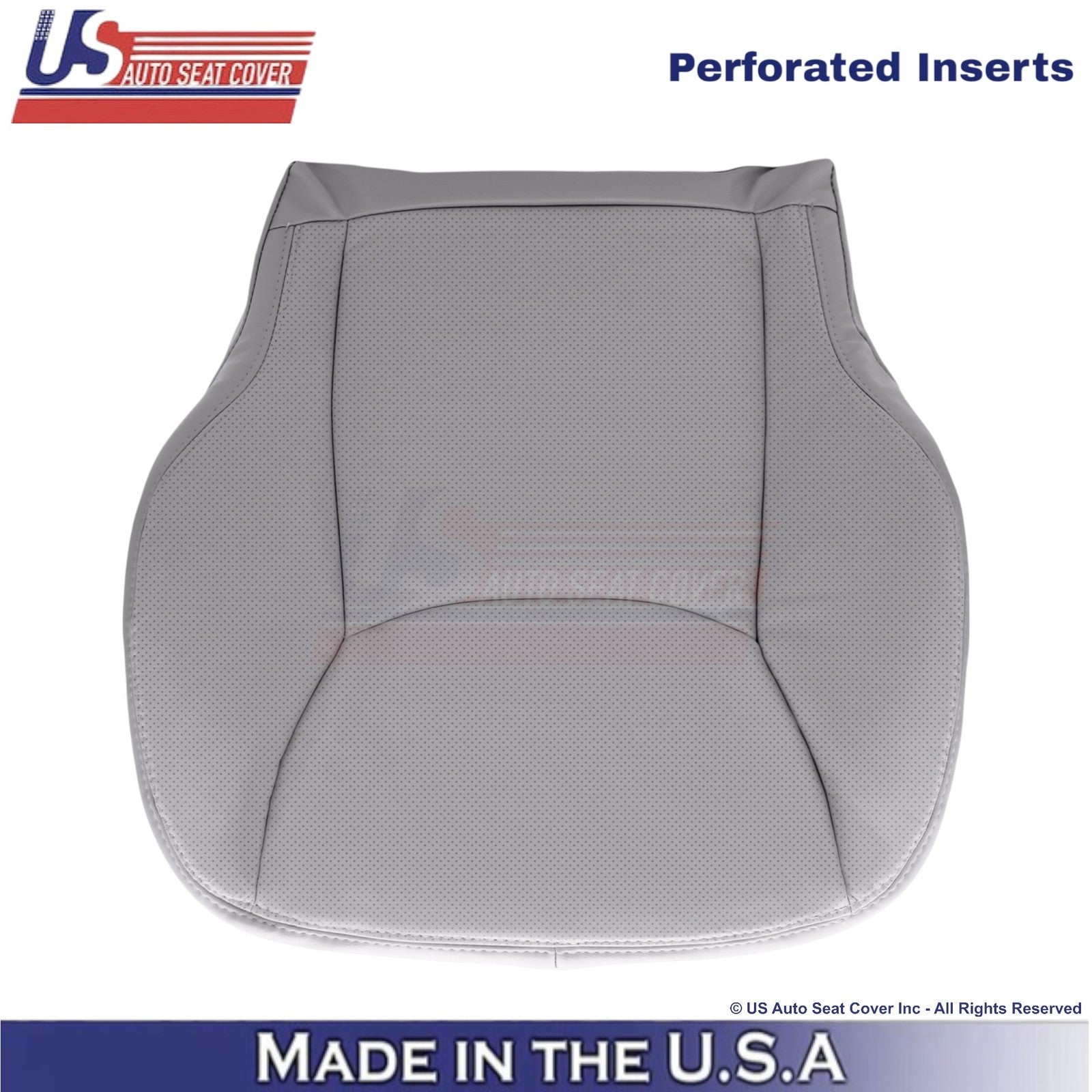 1999-2006 Fits Mercedes-Benz S-Class Leatherette Perf. Driver Bottom Cover Gray