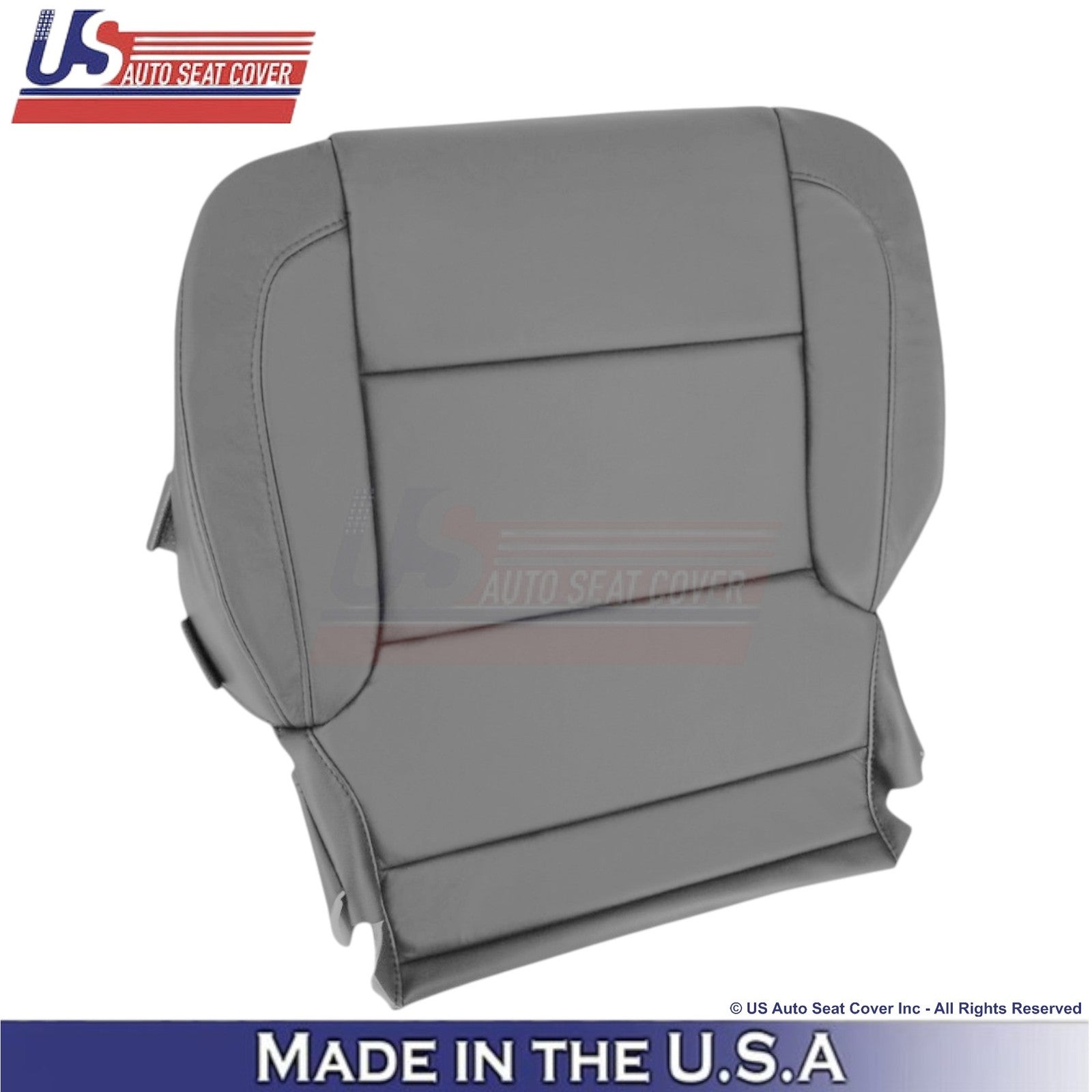 2014-2019 For Chevy Silverado 1500 LT Leatherette Front Replacement Covers Gray