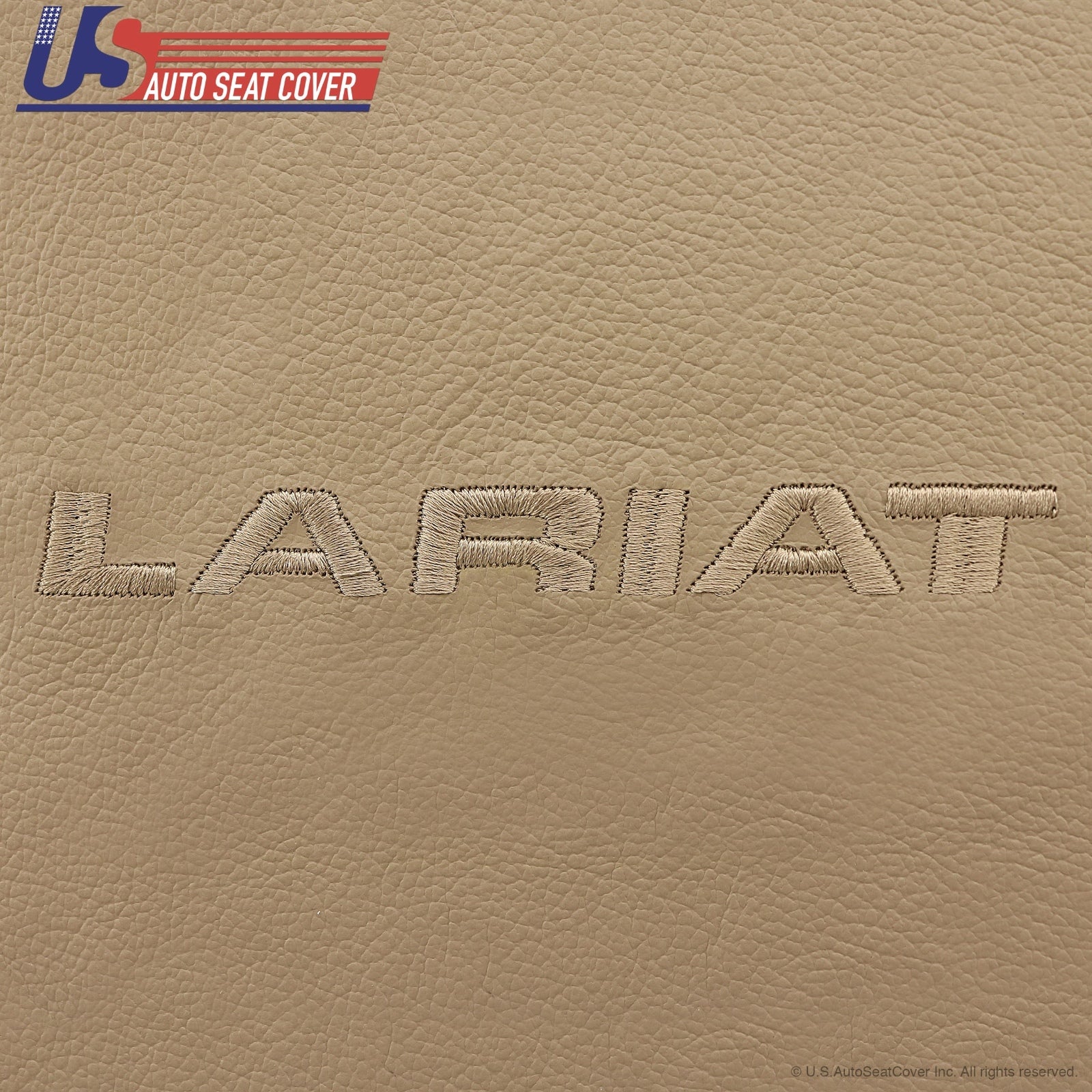2002-07 Ford F250 F-350 Driver Top Lean Back Replacement Leather Seat Cover Tan