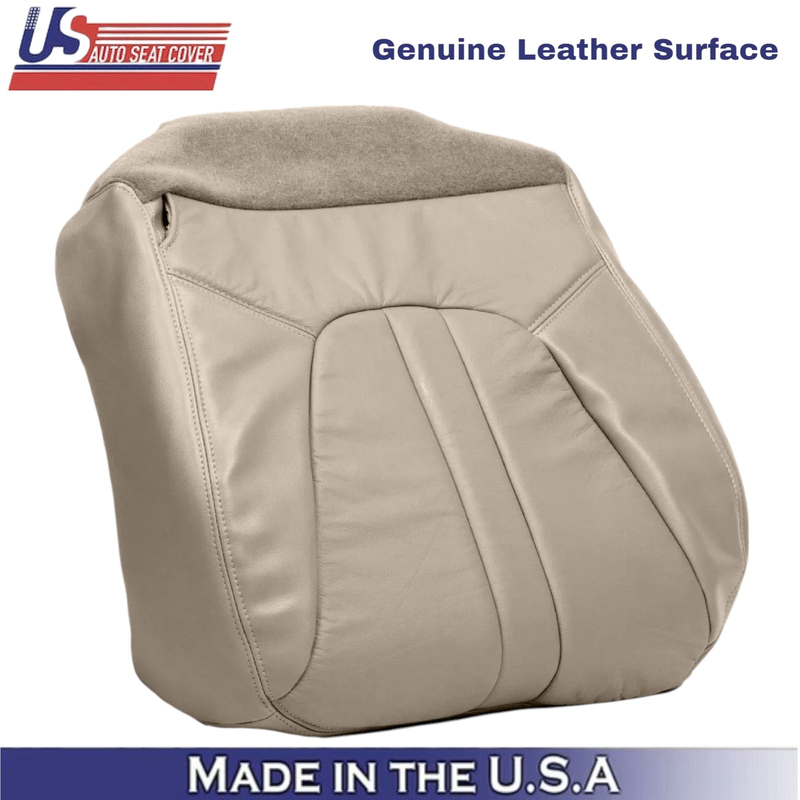 2000-02 For Ford Expedition Eddie Bauer Leather Passenger Side Covers Parchment