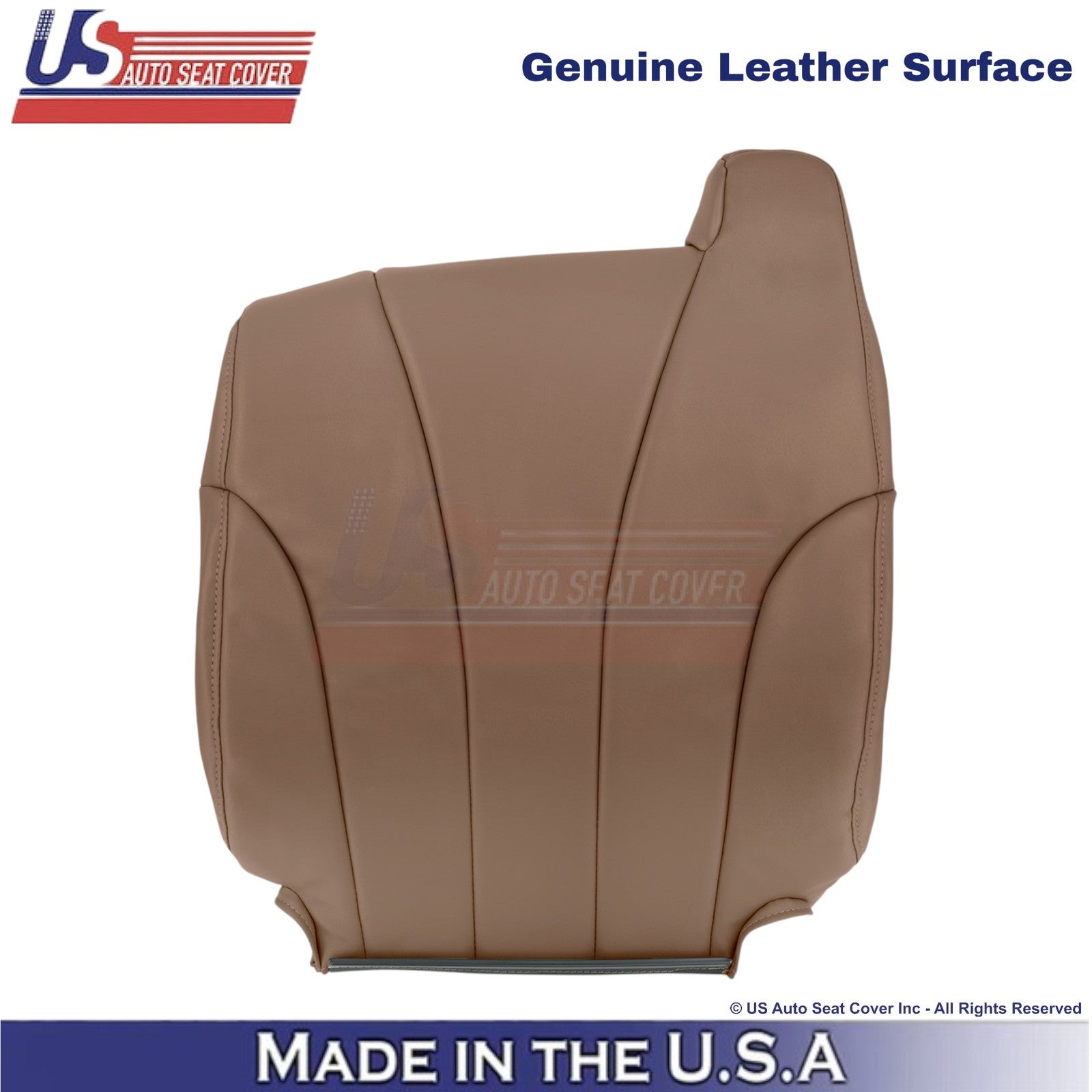 1999-2000 For Chevy Silverado W/T Leather Driver Top Cover Medium Dark Oak
