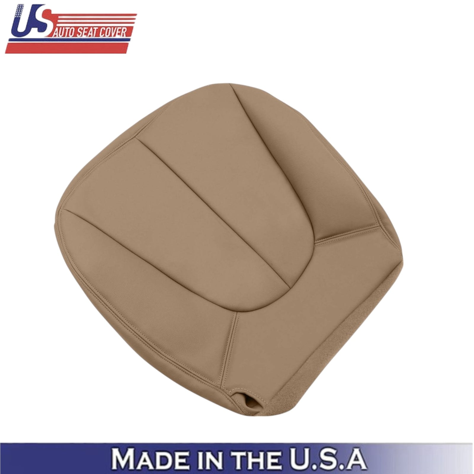 1997-2002 For Ford Expedition XLT Eddie Bauer Leather Front Bottom Covers Tan
