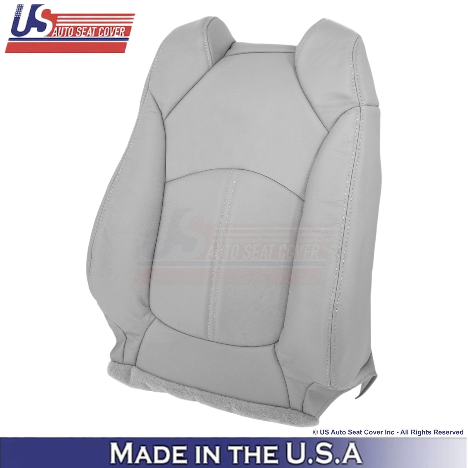2013-2016 Fits GMC Acadia Genuine Leather Front Top Seat Covers Light Titanium
