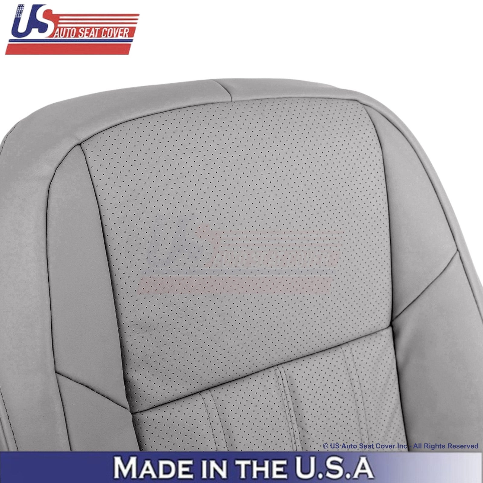 2016-2018 Fits Lexus ES 350 Leather Passenger Side Seat Covers Stratus Gray