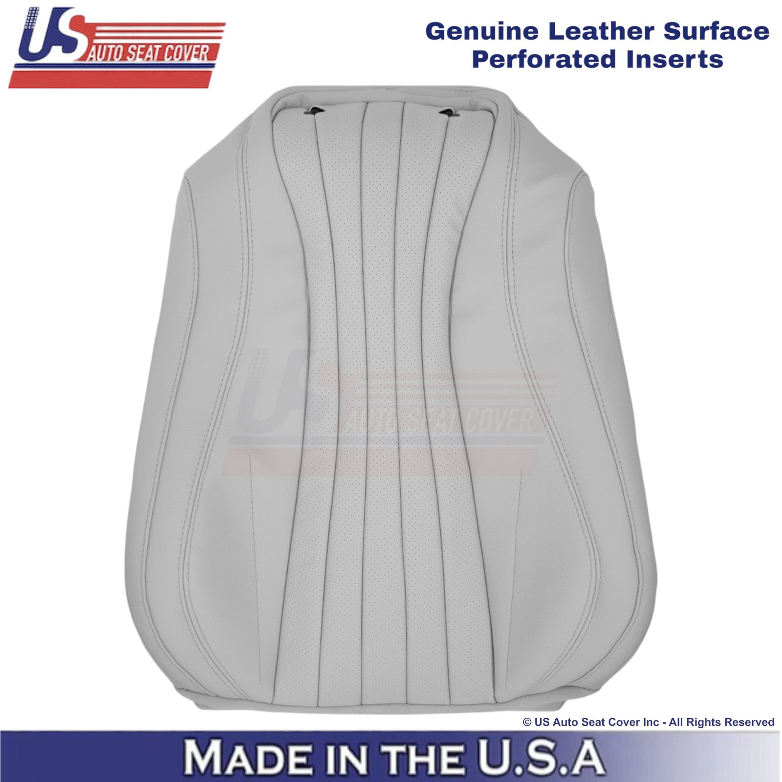 2021-2023 Fits Mercedes Benz E-Class Genuine Leather Driver Top Seat Cover Gray