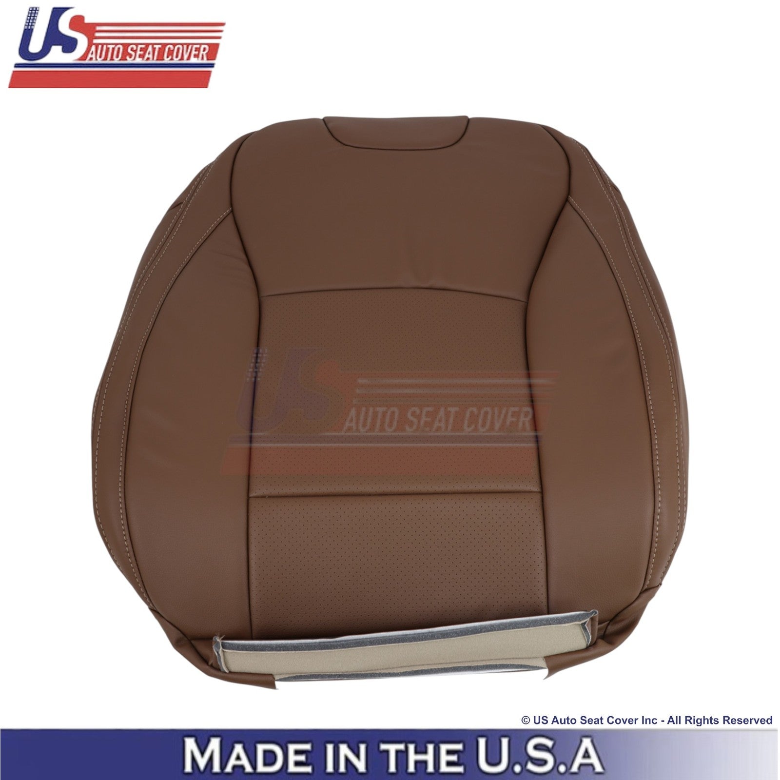2015-2017 For Subaru Outback Leatherette Front Replacement Covers Slate Brown