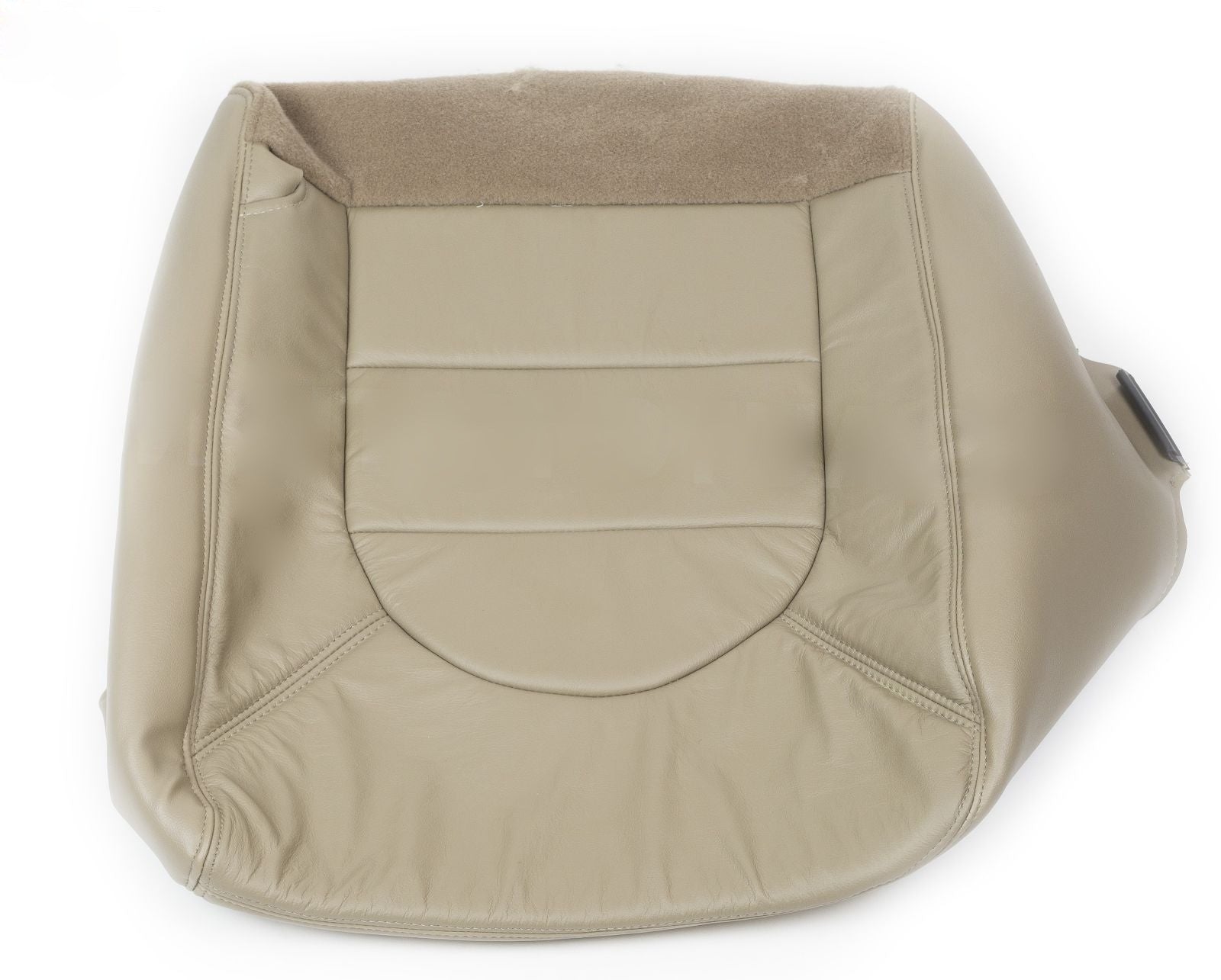 2000 Ford F250 F350 Lariat Driver and Passenger Bottom Leather Seat Covers Tan