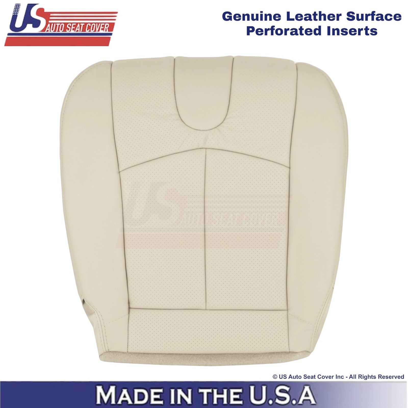 2009-2013 Fits Infiniti G37 Genuine Leather Front Driver Bottom Seat Cover Wheat