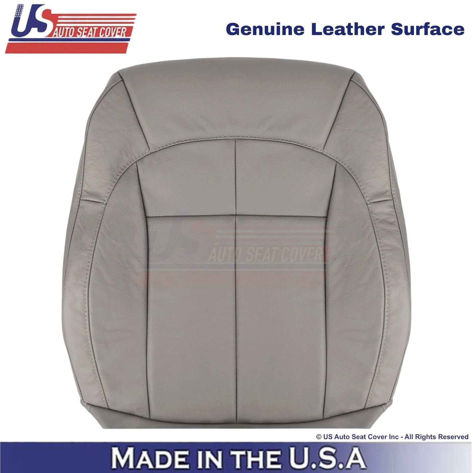 2001-2004 For Jeep Grand Cherokee Genuine Leather Front Seat Covers Taupe Gray