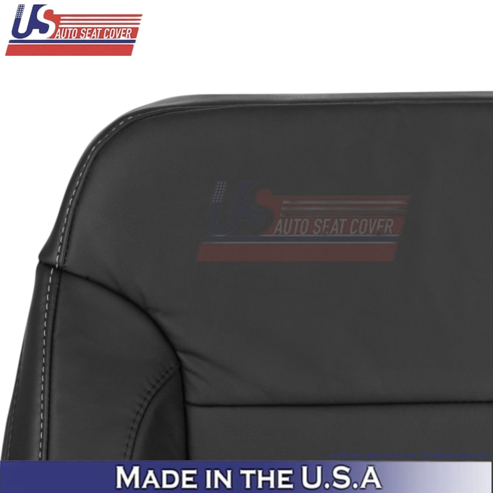 2014-2019 For Chevy Silverado 1500 LT Genuine Leather Passenger Top Cover Black