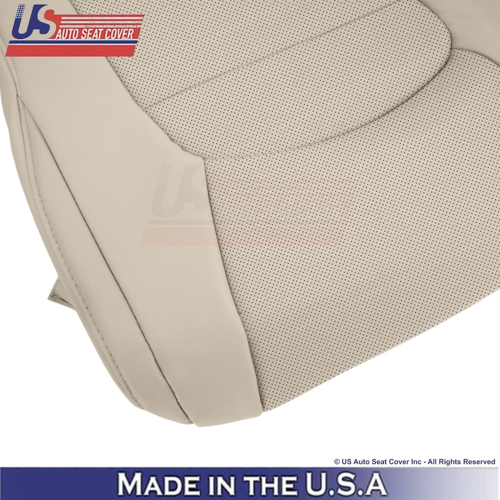 2008-2021 For Toyota Land Cruiser Leatherette Perf. Passenger Bottom Cover Sand