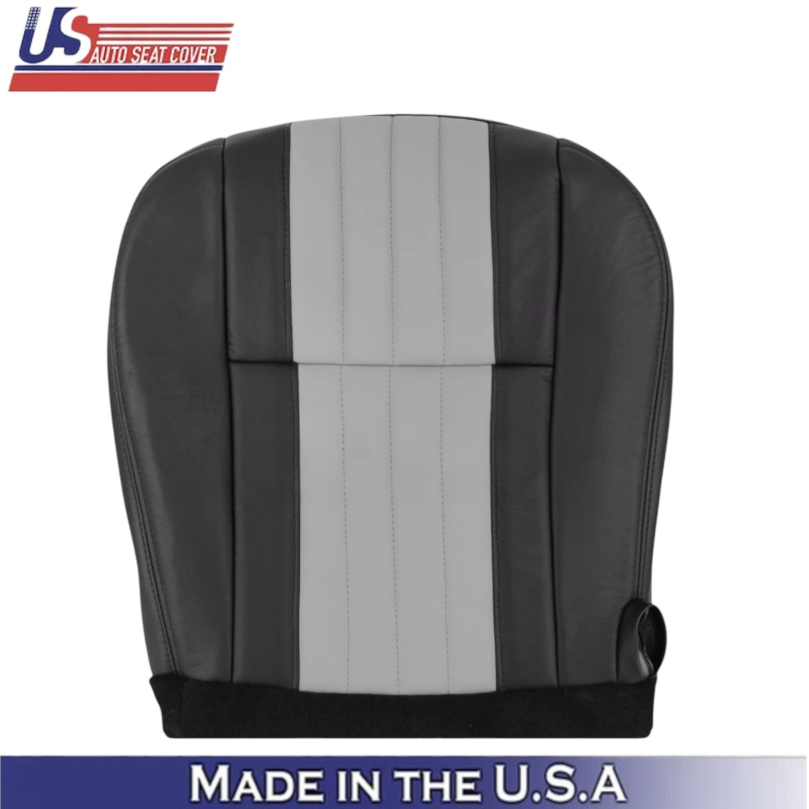 2003 For Ford F150 Harley Davidson Leatherette Front Bottom Covers Black/Gray