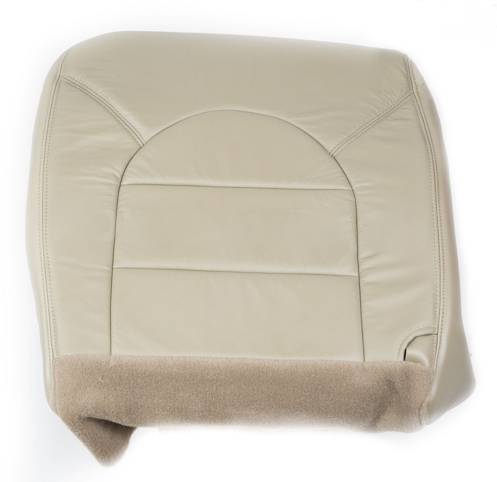 2000 Ford F250 4WD Lariat Driver and Passenger Bottom Leather Seat Covers Tan