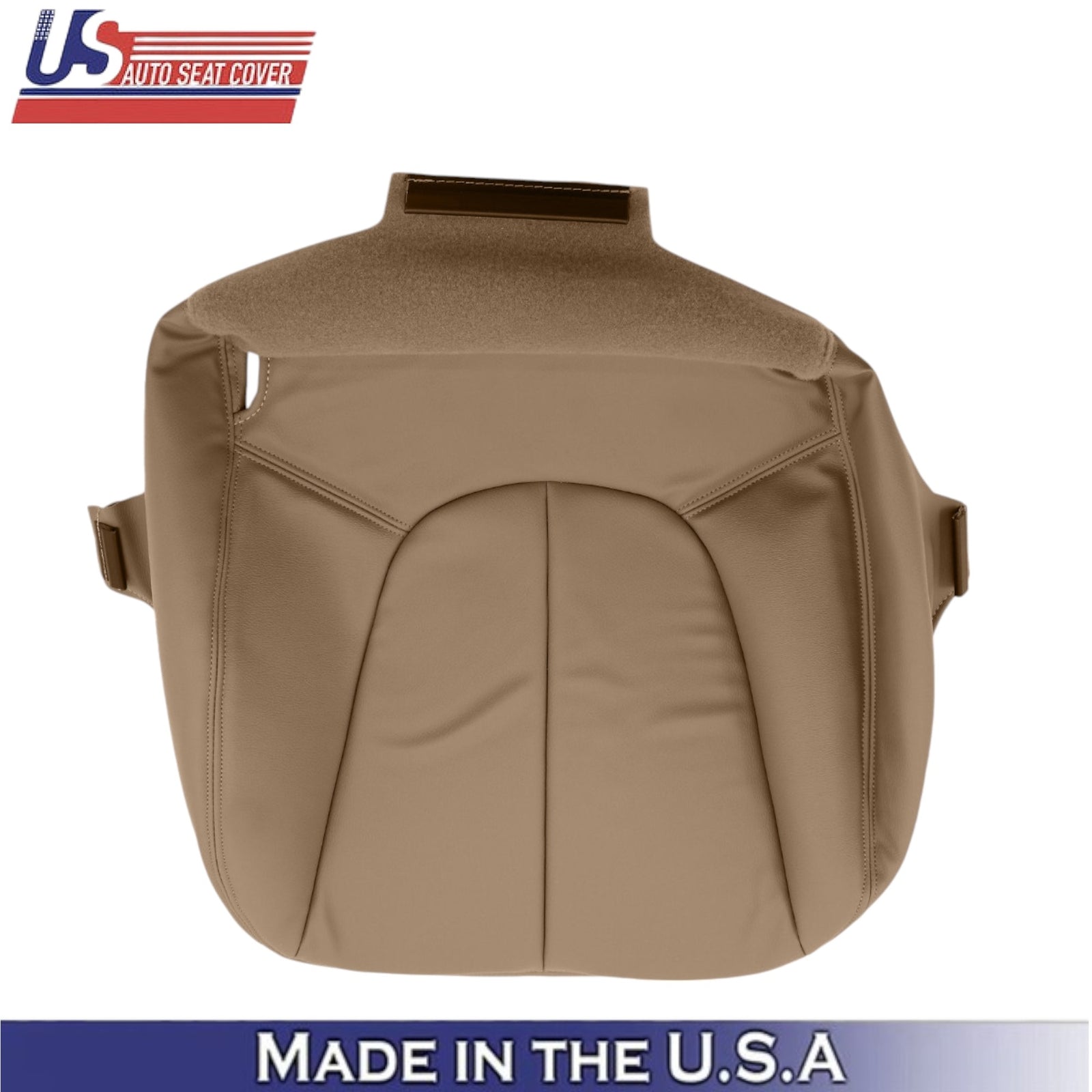 1997-2002 For Ford Expedition XLT Eddie Bauer Leather Front Bottom Covers Tan