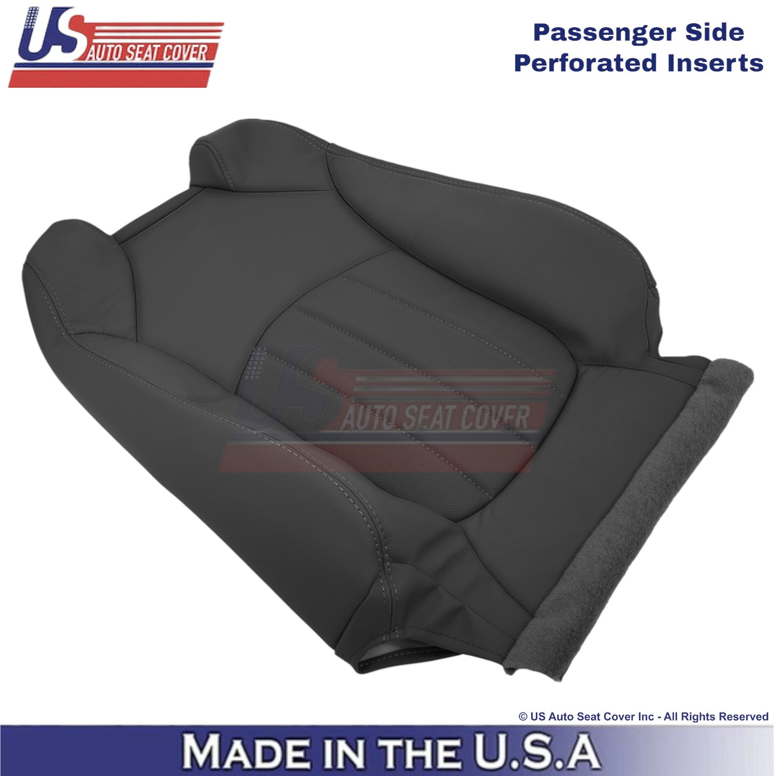 2013-2017 For Buick Enclave Leatherette Passenger Top Replacement Cover Ebony