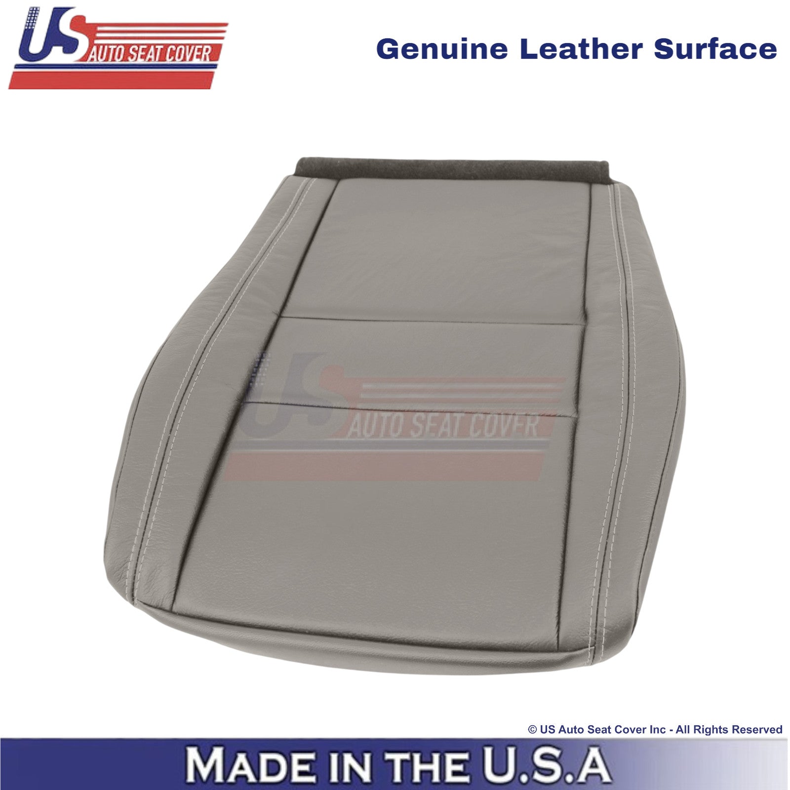 2011-2013 For Dodge Durango Genuine Leather Front Bottom Covers Medium Graystone
