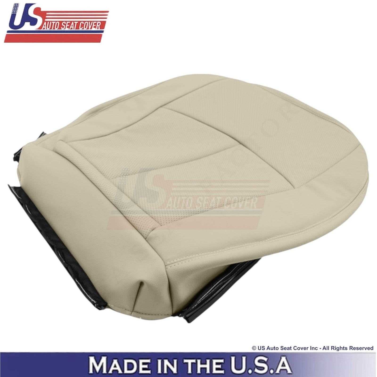 2002-2009 For Mercedes-Benz E-Class Leather Passenger Bottom Seat Cover Beige