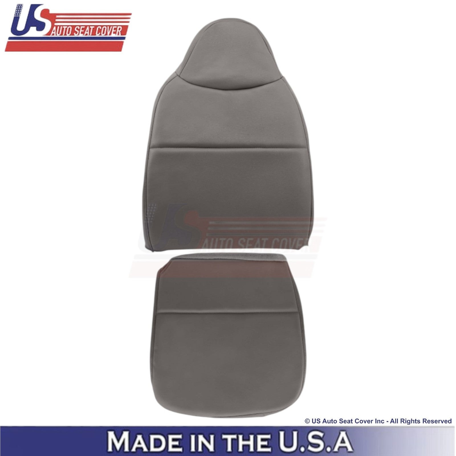 2008-2010 Fits Ford F250 XL Leatherette Driver Side Seat Covers Medium Dk. Stone
