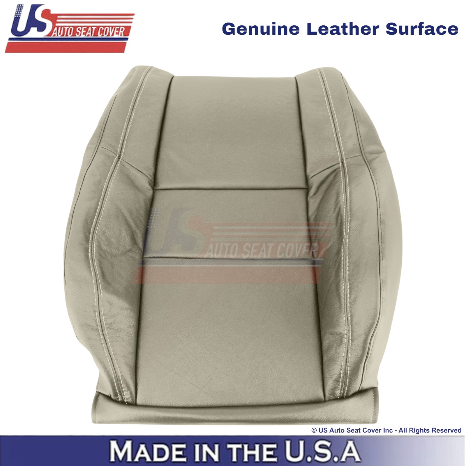 2011-2022 For Dodge Durango Genuine Leather Driver Top Cover Light Frost Beige