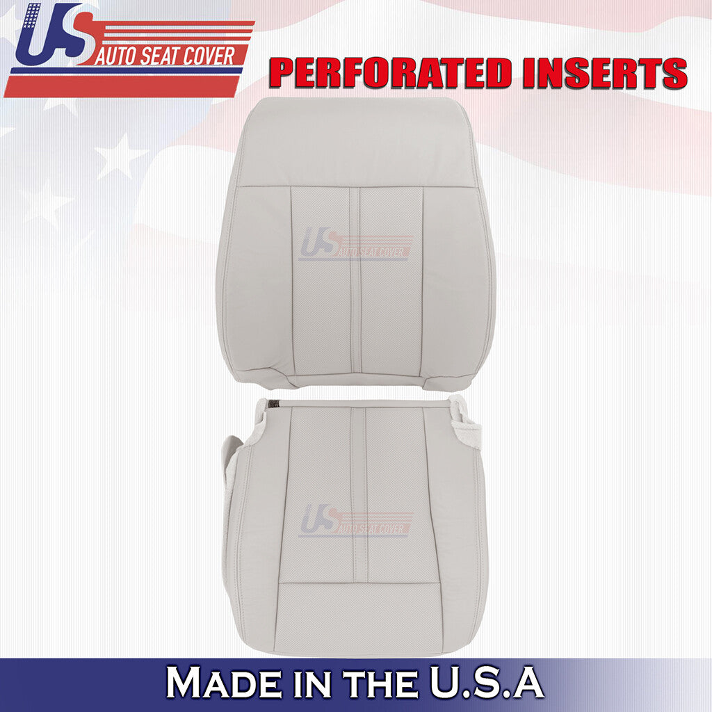 2015-2017 For Lincoln Navigator Leather Driver Side Replacement Seat Covers Gray